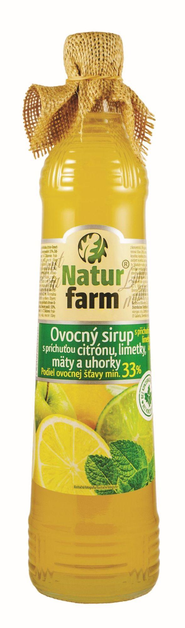 Natur Farm citrom menta uborka szörp