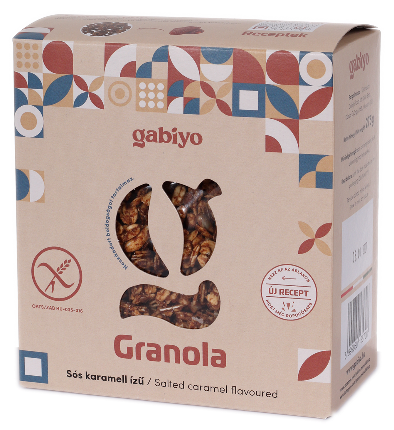 Gabiyo Gluténmentes Granola Sós karamell ízű