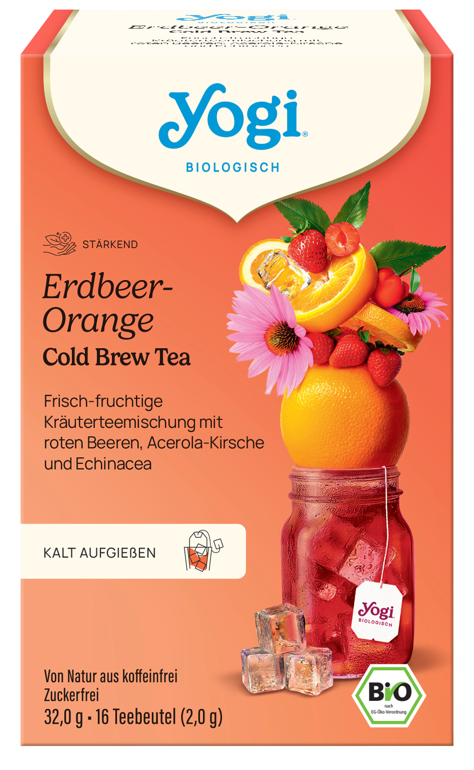 Yogi® Cold brew Epres-narancsos bio jeges tea