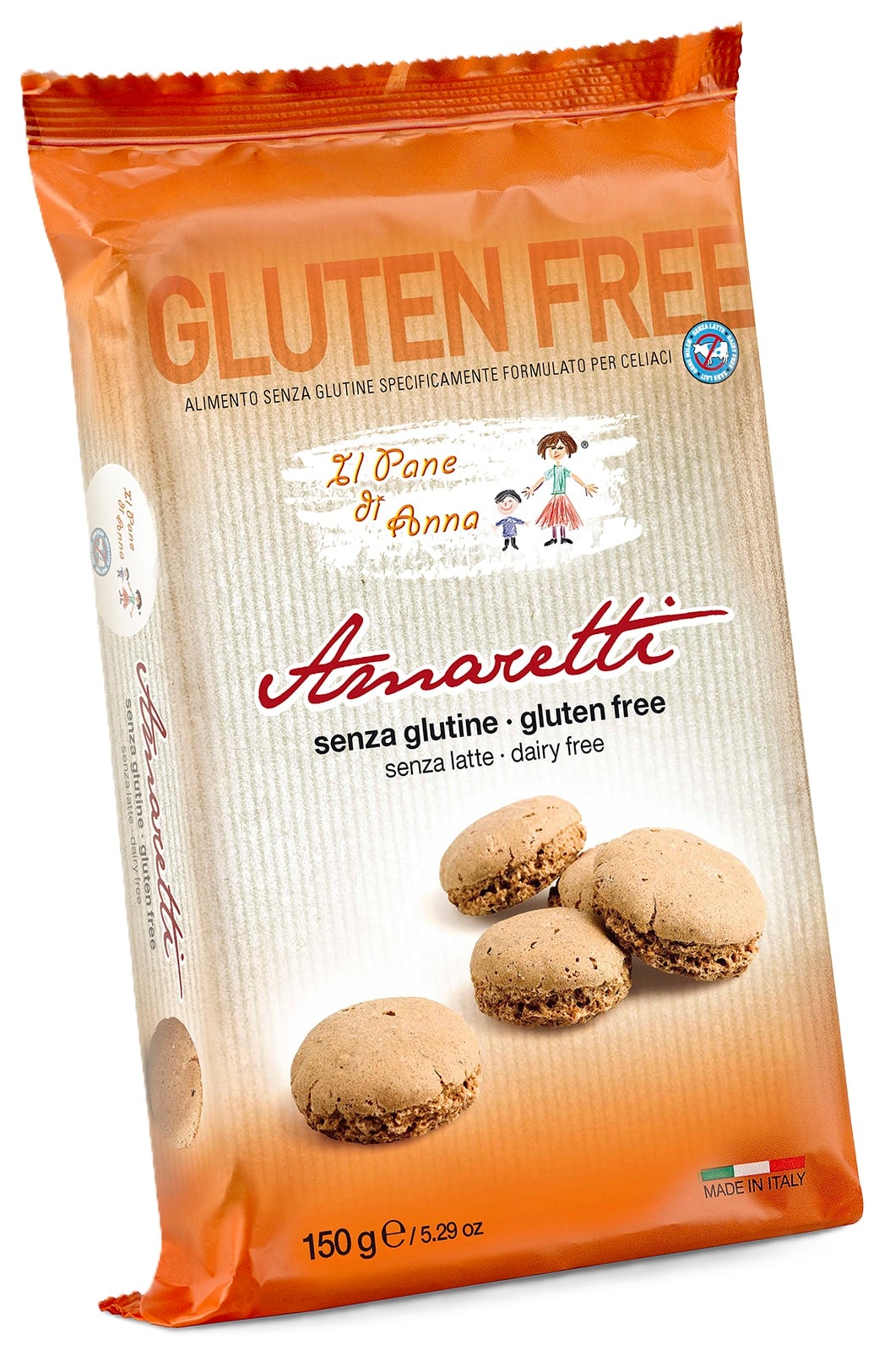 Il Pane Gluténmentes Amaretti mandulás keksz
