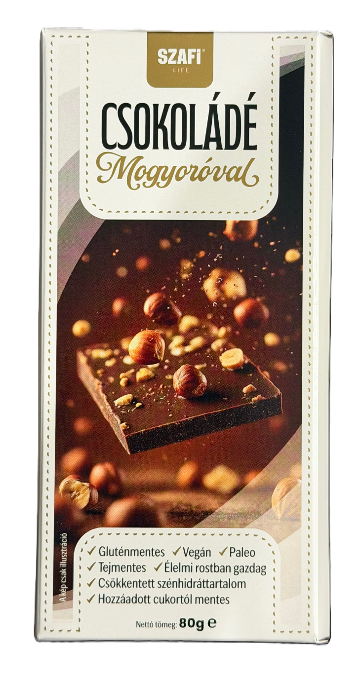 Szafi Life Gluténmentes Csokoládé Mogyoróval