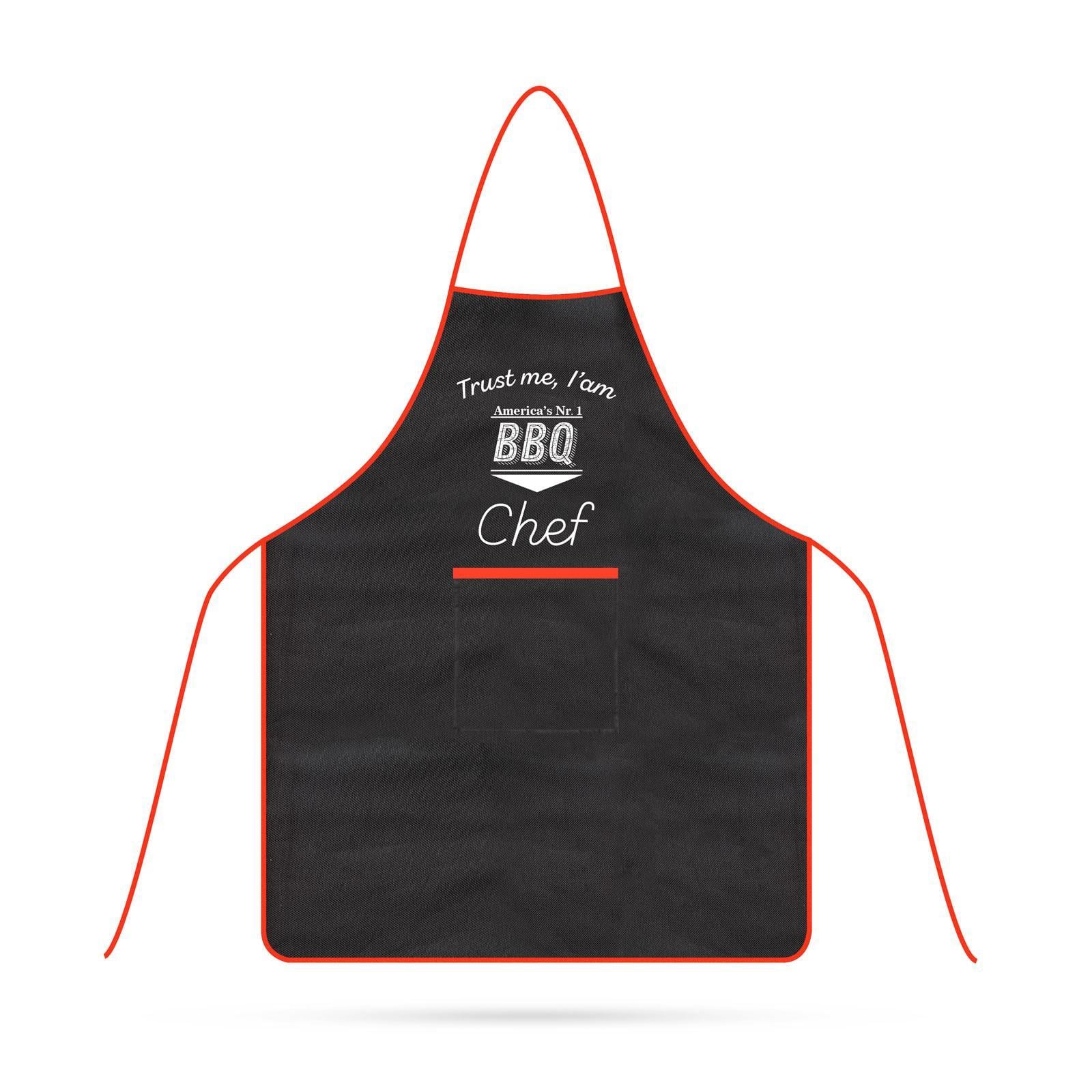BBQ Grill kötény - 61 x 75,5 cm - fekete