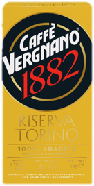 Caffe Vergnano Riserva Torino Arabica közepes pörkölésű szemes kávé