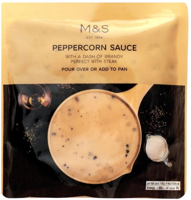 Marks & Spencer Krémes borsmártás vajjal és brandyvel