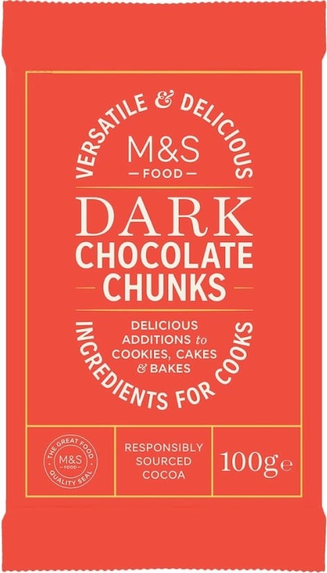 Marks & Spencer Étcsokoládé darabok