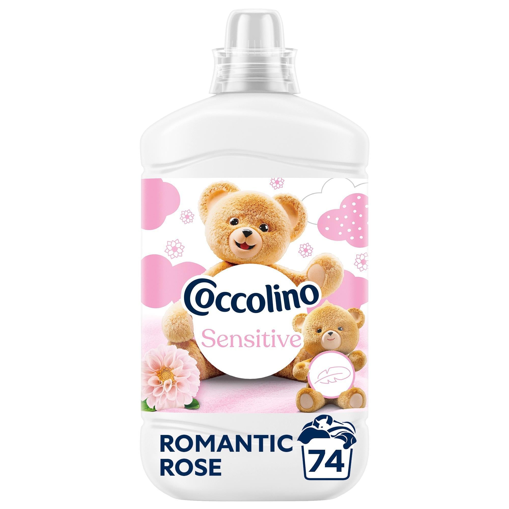 Coccolino Sensitive Romantic Rose öblítő érzékeny bőrre, 74 mosás, 1702 ml