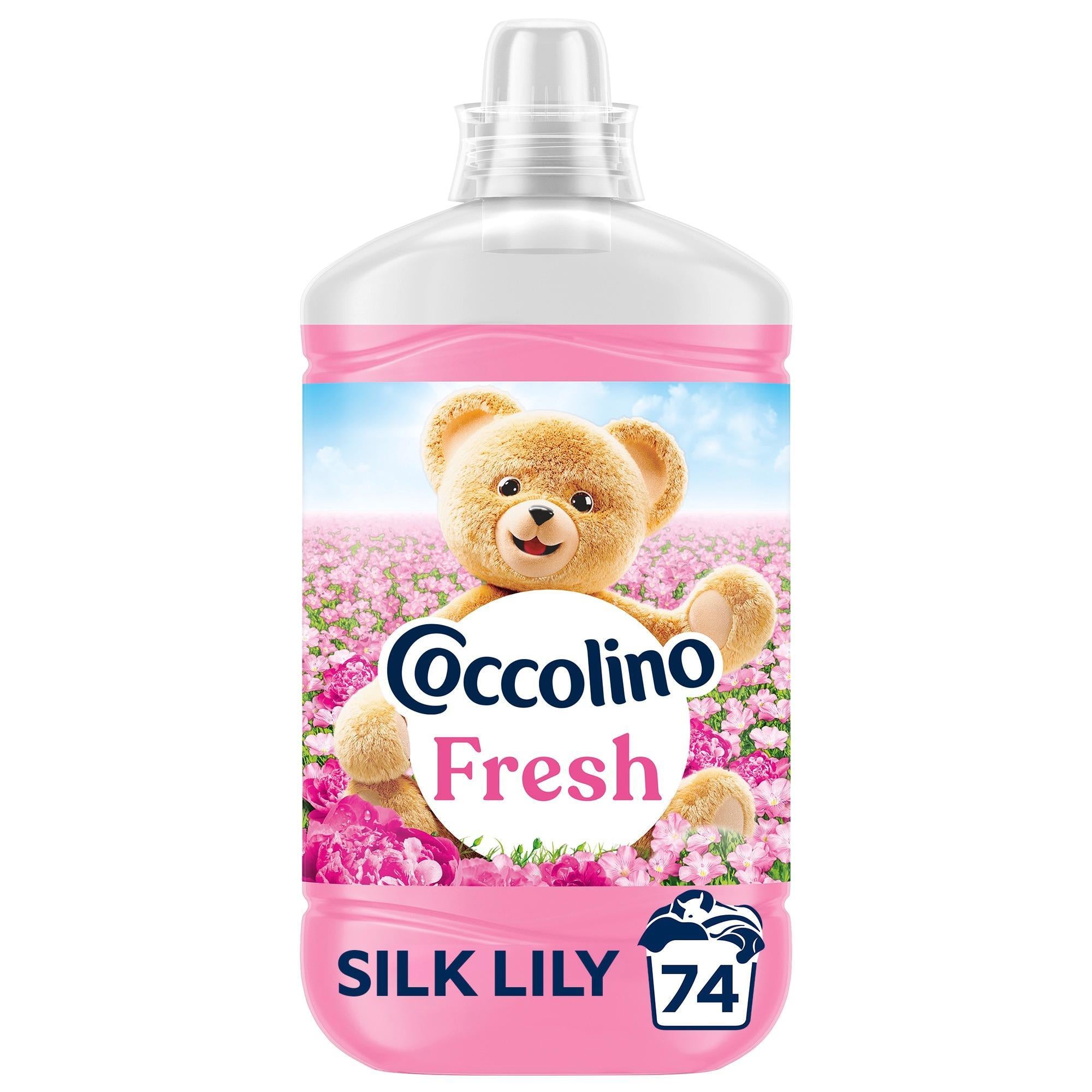Coccolino Fresh & Soft Silk Lily öblítő, 74 mosás, 1702 ml