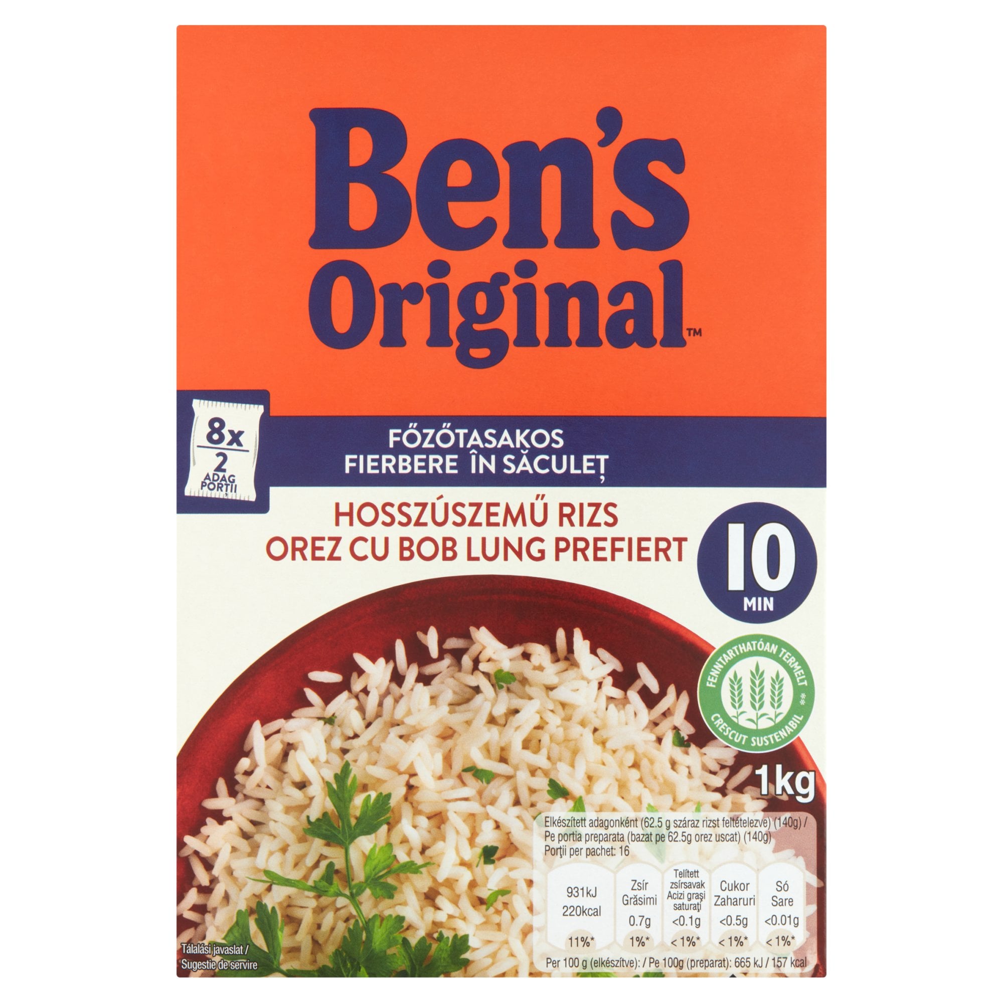 Ben's Original főzőtasakos hosszúszemű rizs