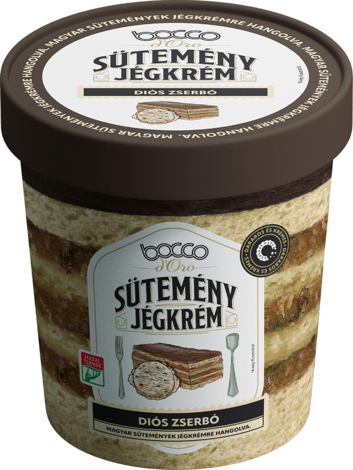 Diós zserbó jégkrém