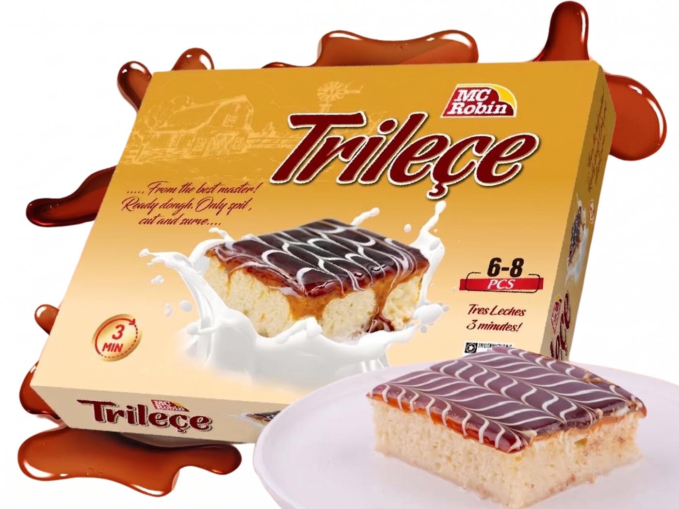 Trilece - Három tejes torta- sütemény karamella feltéttel