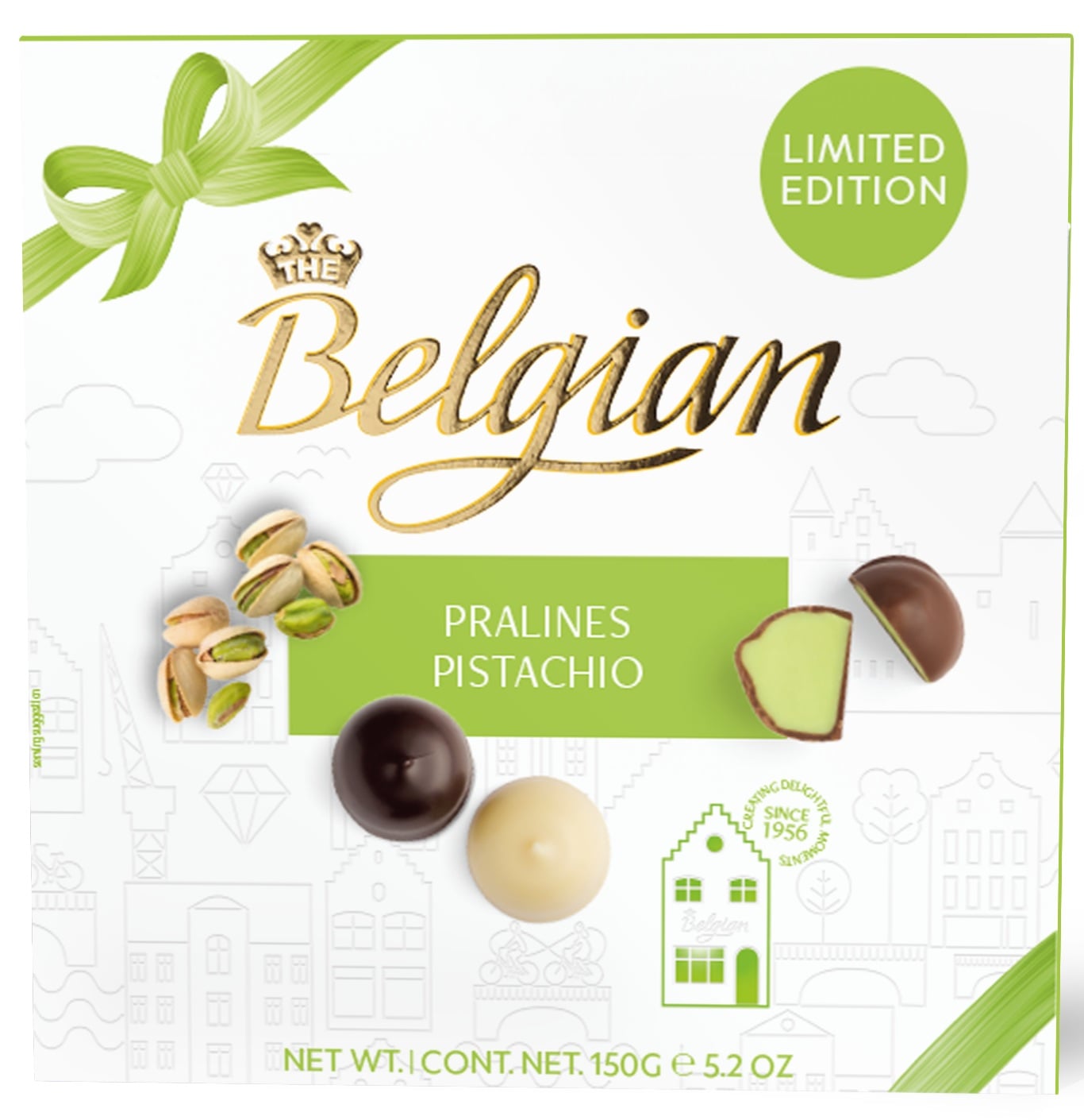 Belgian Pralinés Pistachio pisztáciakrémmel töltött desszert