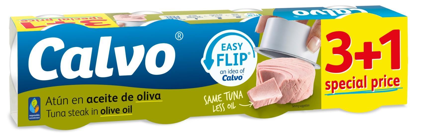 Calvo Tonhal olívaolajban 4x65 g (260 g)