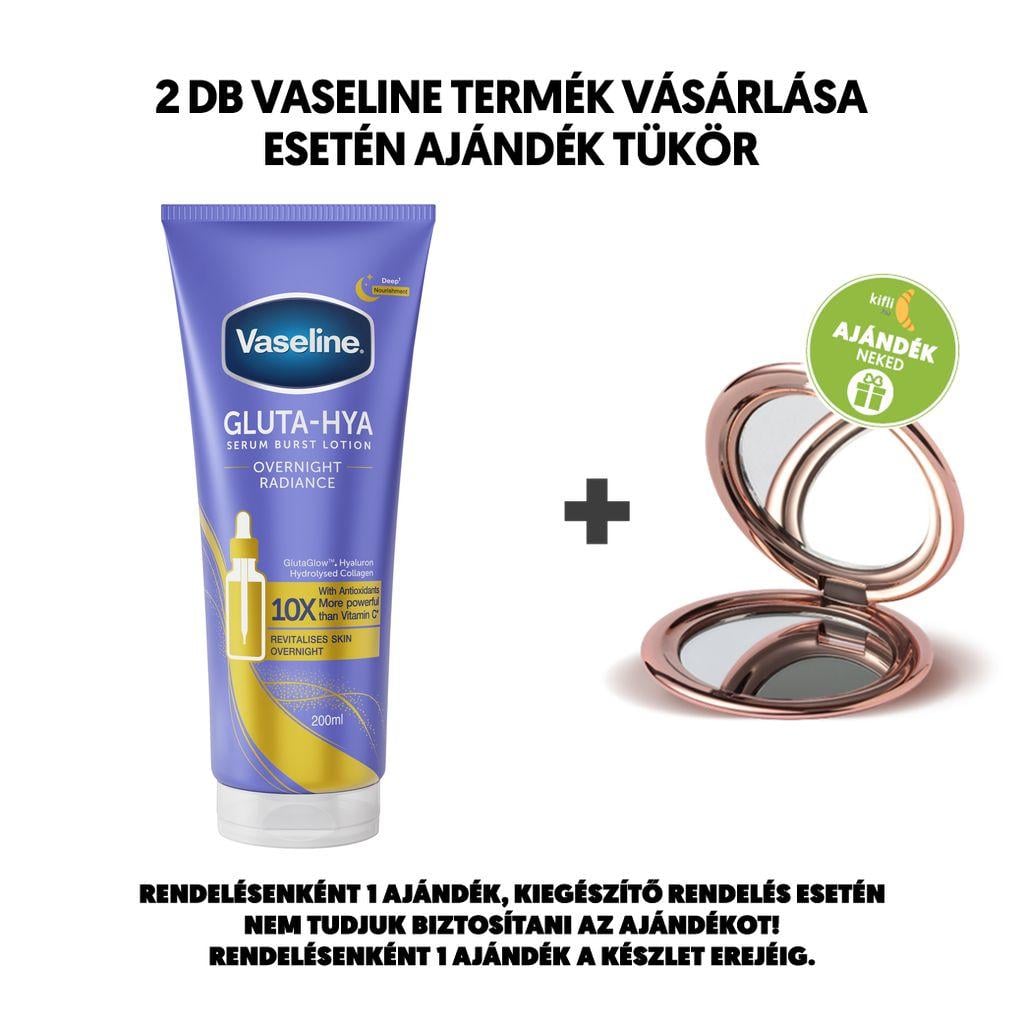 Vaseline Overnight Radiance éjszakai szérumos testápoló a hidratált bőrért, 200 ml