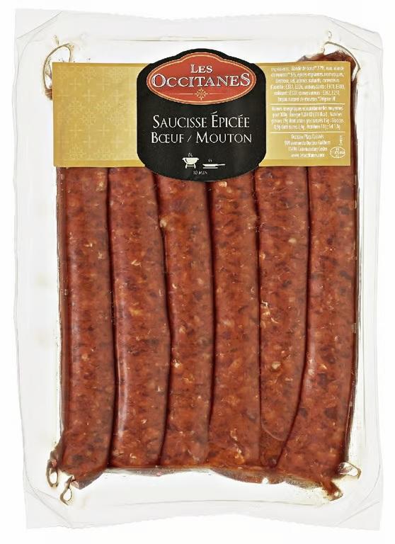 A Les Occitanes merguez fűszeres, nyers kolbász