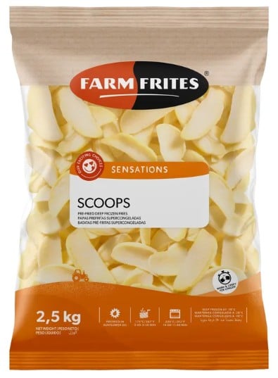 Farm Frites Scoops Csónakburgonya