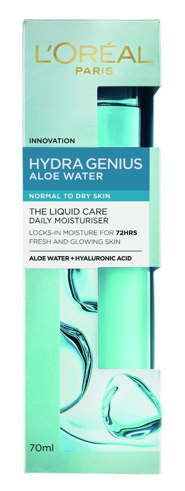 L'Oréal Paris Hydra Genius hidratáló arcápoló normál és vegyes bőrre, 70 ml