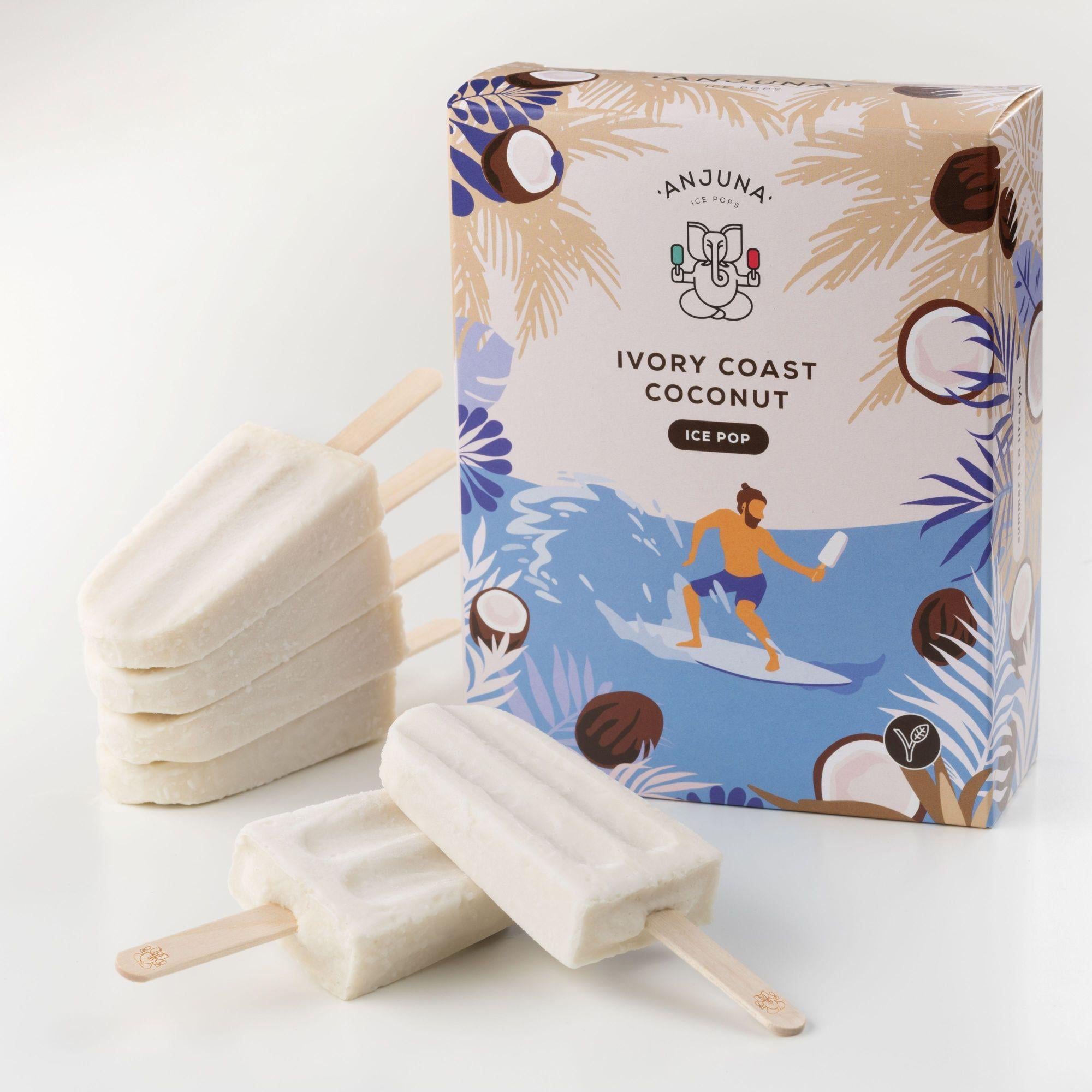 ANJUNA Elefántcsontparti Kókusz jégkrém Multipack