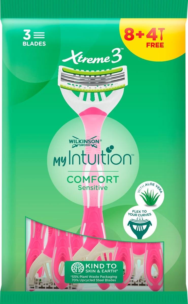 Wilkinson XTREME3 Beauty eldobható női borotva, 8+4 db