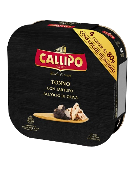 Callipo Tonhal darabok szarvasgombával olívaolajban 4x80 g (320 g)