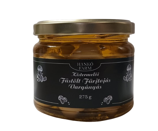 Füstölt fürjtojás üvegben- vargányás