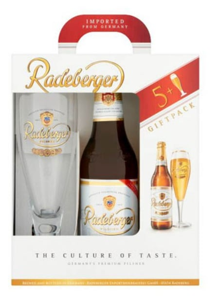 Radeberger Pilsner Pack (5 X 0,33 L üveg+1 pohár)