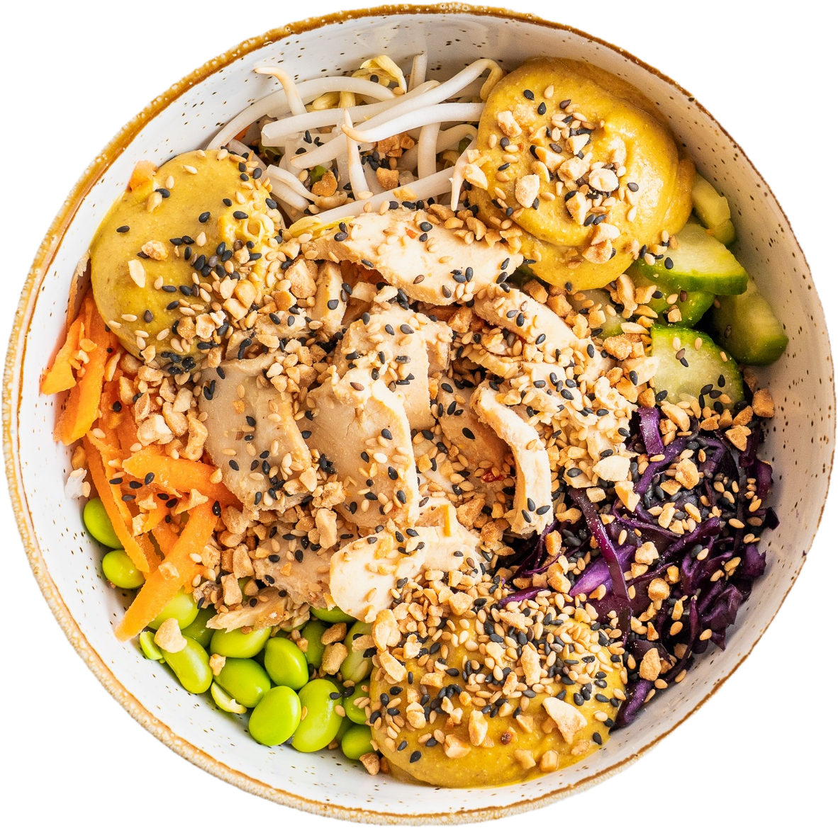 ONO Poké Bowl mogyorós csirke Poké tál