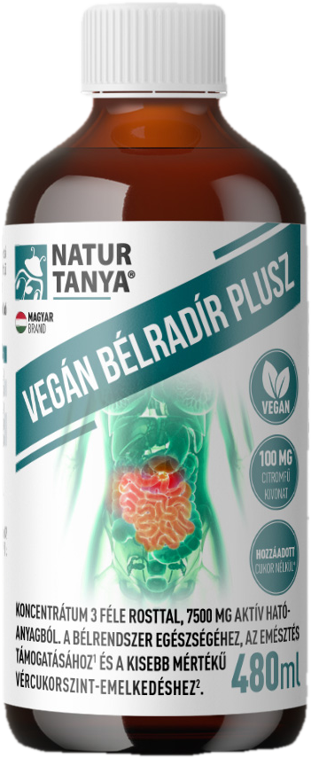 Natur Tanya® Vegán Bélradír Plusz rostkomplex 480 ml