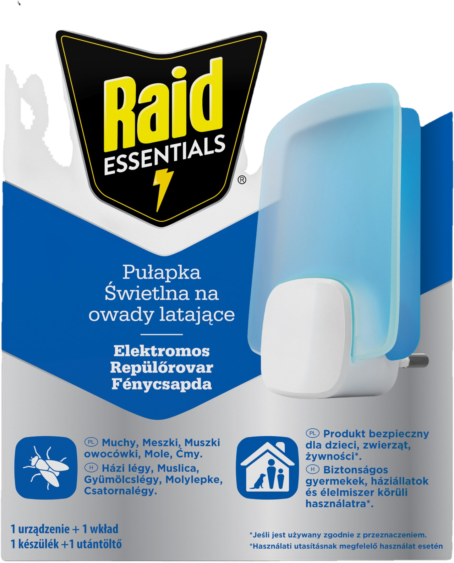 Raid Essentials Elektromos repülőrovar fénycsapda készülék