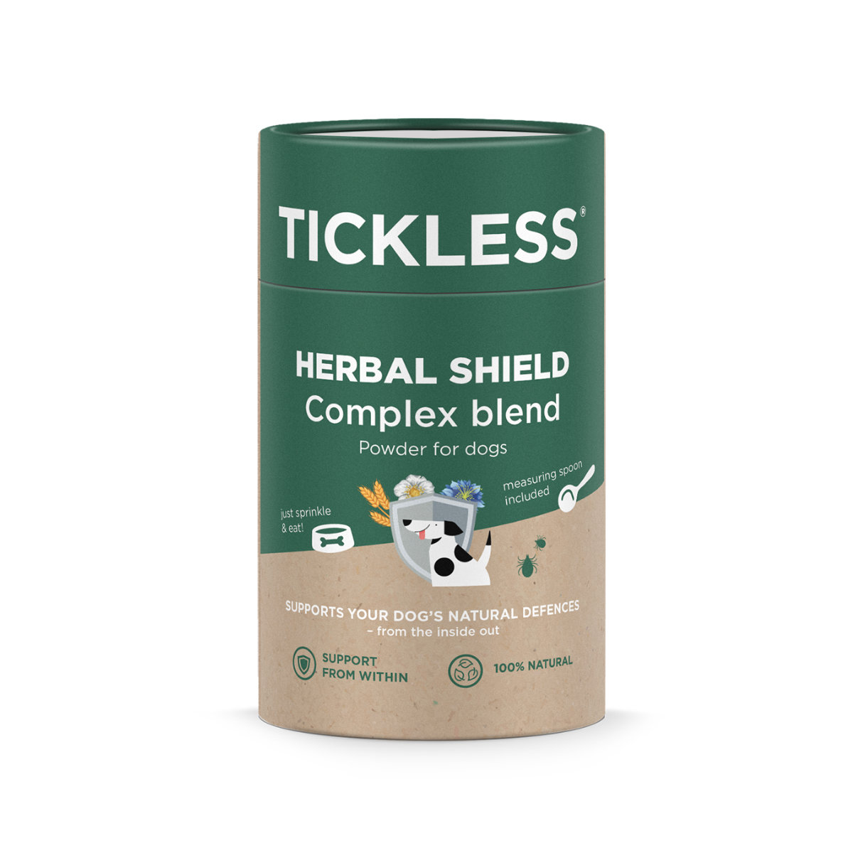 TICKLESS Herbal Shield Complex Kullancsriasztó Por Kutyáknak