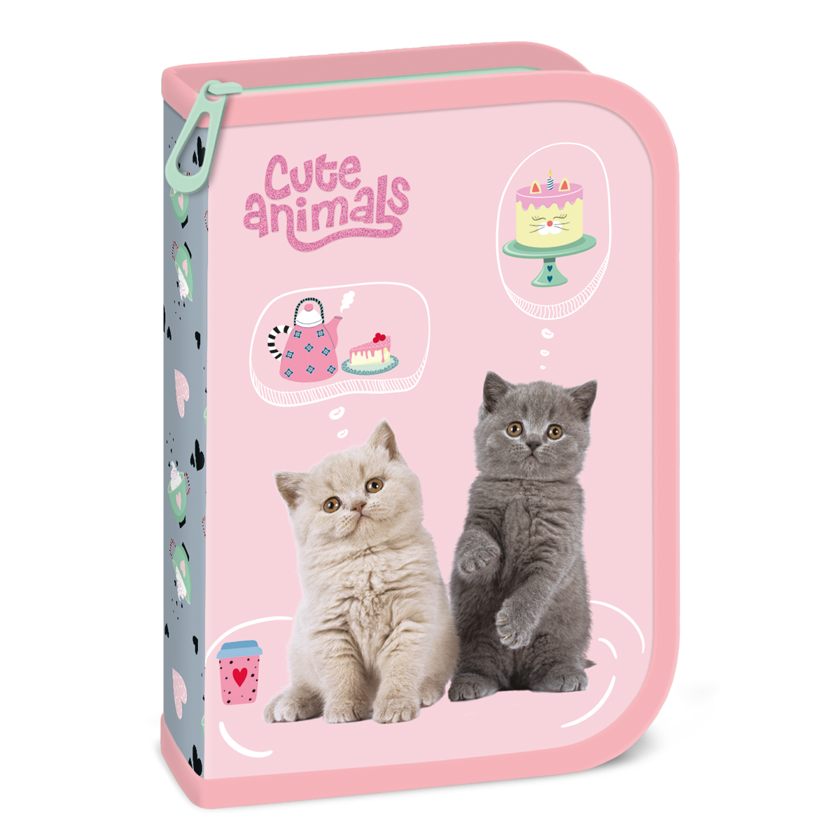 Ars Una töltött tolltartó Cute animals-Tea party (5532)