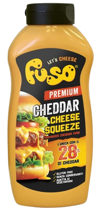 Fuso Prémium Cheddar Szósz, 28% Cheddar sajttartalommal