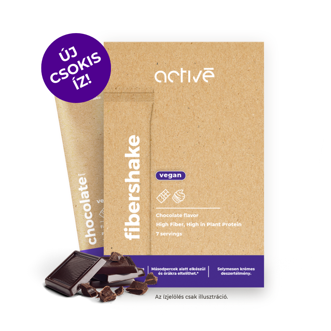 activé FiberShake® Vegan Chocolate csokoládé ízű vegán rost shake
