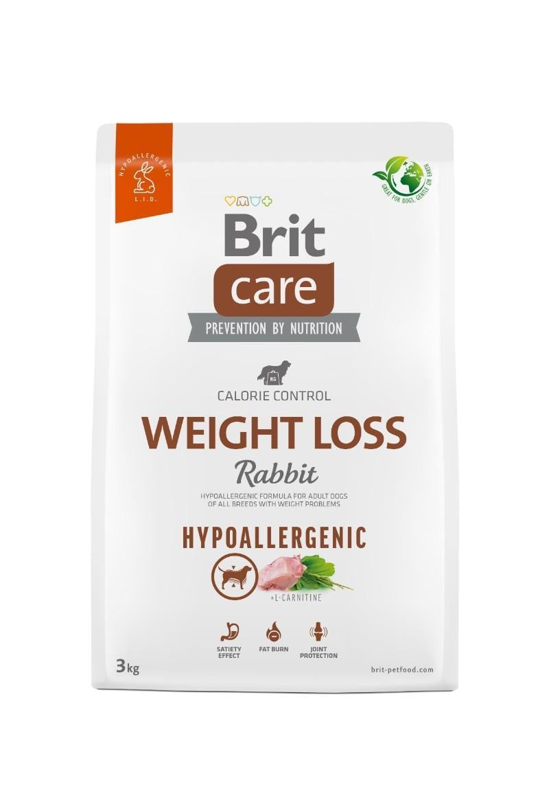Brit Care Hipoallergén Weight Loss kutyatáp, nyúl 3kg