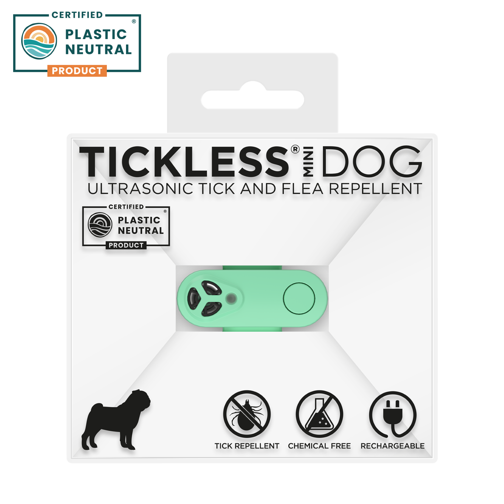 TICKLESS MINI DOG Menta zöld ultrahangos kullancsriasztó
