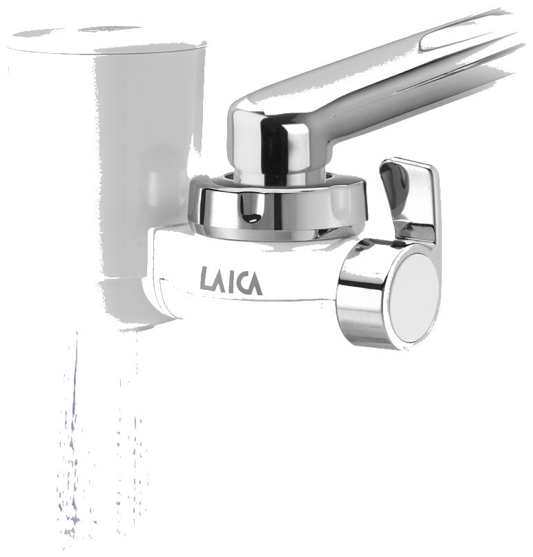LAICA Genova HYDROSMART rendszerű csapra szerelhető mikroplasztik-stop vízszűrő 900L/3hó