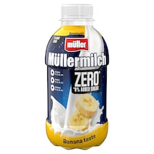 Müller Müllermilch Zero zsírszegény tejital édesítőszerekkel banán ízesítéssel 400 g