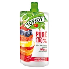 Topjoy 100% alma-sárgarépa-banán-málna-eper-áfonya püré 120 g
