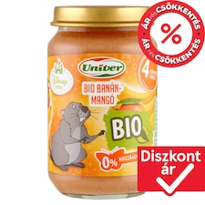 Univer bio banán-mangó bébidesszert 4 hónapos kortól 163 g