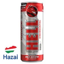 HELL Strong piros szőlő és tuttifruttiízű energiaital 250 ml