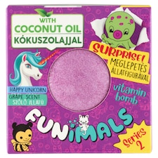 Funimals szőlő illatú varázslatos fürdőgolyó kókuszolajjal 80 g