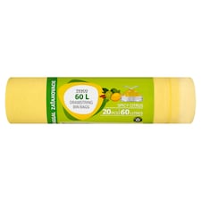 Spicy Citrus szemeteszsák zárószalaggal 60 l 20 db