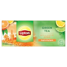 Lipton citrus ízesítésű zöld tea 20 filter 26 g