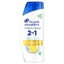 Head & Shoulders Citrus Fresh 2az1-ben Korpásodás Elleni Sampon és Balzsam, 400 ml Korpamentes haj