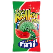 Fini Roller Fizz görögdinnye ízű gumicukorszalag, savanyú cukorporral panírozva 20 g