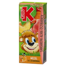 Kubu sárgarépa-alma-őszibarack ital mézzel, vitaminokkal 200 ml