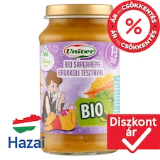 Univer Disney Baby bio sárgarépa-brokkoli tésztával bébiétel, 12 hónapos kortól 220 g