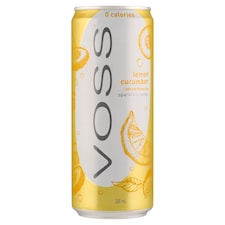 Voss citrom-uborka ízű szén-dioxiddal dúsított természetes ásványvíz 330 ml