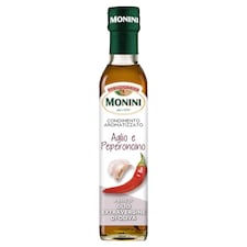 Monini fokhagyma és chilipaprika-aromával ízesített extra szűz olívaolaj-alapú öntet 250 ml