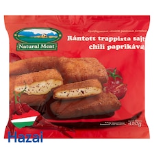 Natural Meat gyorsfagyasztott rántott trappista sajt chili paprikával 450 g