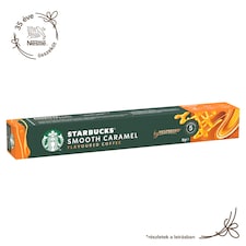 Starbucks by Nespresso Smooth Caramel karamellízű őrölt pörkölt kávé 10 kapszula 51 g